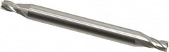 OSG - 1/8", 3/16" LOC, 3/16" Shank Diam, 2" OAL, 4 Flute, Cobalt Square End Mill - Double End, Uncoated, Spiral Flute, 30° Helix, Centercutting, Right Hand Cut, Right Hand Flute, Series 566 - Benchmark Tooling