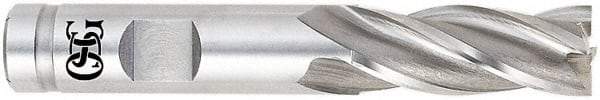 OSG - 1-1/2", 2" LOC, 1-1/4" Shank Diam, 4-1/2" OAL, 6 Flute, Powdered Metal Square End Mill - Single End, Uncoated, Spiral Flute, 30° Helix, Centercutting, Right Hand Cut, Right Hand Flute, Series 641 - Benchmark Tooling