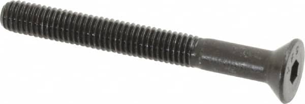 Value Collection - #10-32 UNF Hex Socket Drive, 82° Flat Screw - Alloy Steel, Black Oxide Finish, Partially Threaded, 1-3/4" OAL - Benchmark Tooling