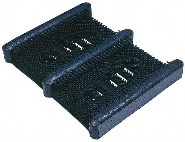 Wearwell - 15-1/4 Inch Long x 12-3/8 Inch Wide, Boot Scrape Surface, Entrance Matting - 1 Inch Thick, Outdoor, Black, Series 229 - Benchmark Tooling