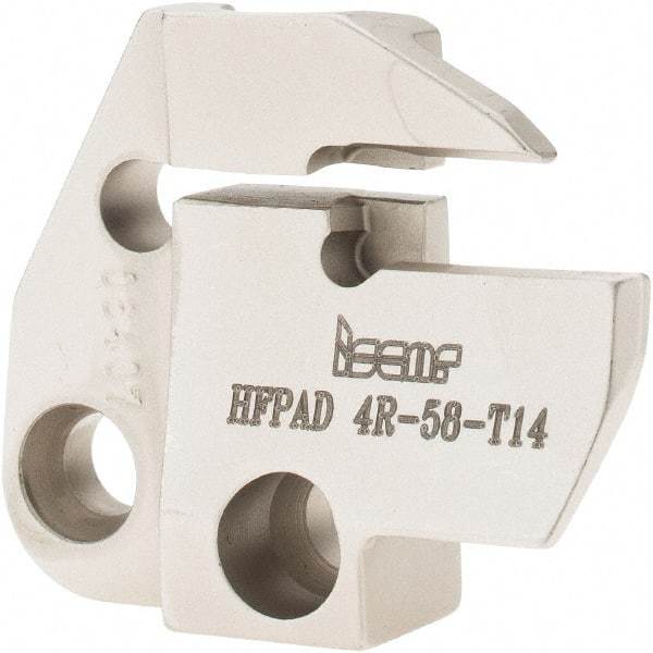 Iscar - Right Hand Cut, 4mm Insert Width, Cutoff & Grooving Support Blade for Indexables - 14mm Max Depth of Cut, 5.8mm Head Projection - Benchmark Tooling