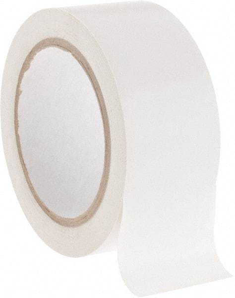 NMC - White Solid Color Vinyl Tape - 2" Wide x 108' Long x 0.002" Thick, General Traffic - Benchmark Tooling