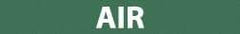 NMC - Pipe Marker with Air Legend and No Graphic - 3/4 to 1-1/4" Pipe Outside Diam, White on Green - Benchmark Tooling
