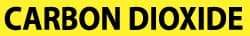 NMC - Pipe Marker with Carbon Dioxide Legend and No Graphic - 3/4 to 1-1/4" Pipe Outside Diam, Black on Yellow - Benchmark Tooling