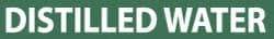 NMC - Pipe Marker with Distilled Water Legend and No Graphic - 1-1/2 to 2" Pipe Outside Diam, White on Green - Benchmark Tooling