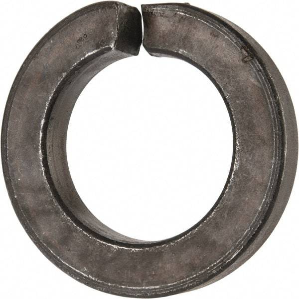 Value Collection - 1-5/8", 1.633" ID, 0.045" Thick Split Lock Washer - Grade 8 Spring Steel, Uncoated, 1.633" Min ID, 1.663" Max ID, 2.694" Max OD - Benchmark Tooling