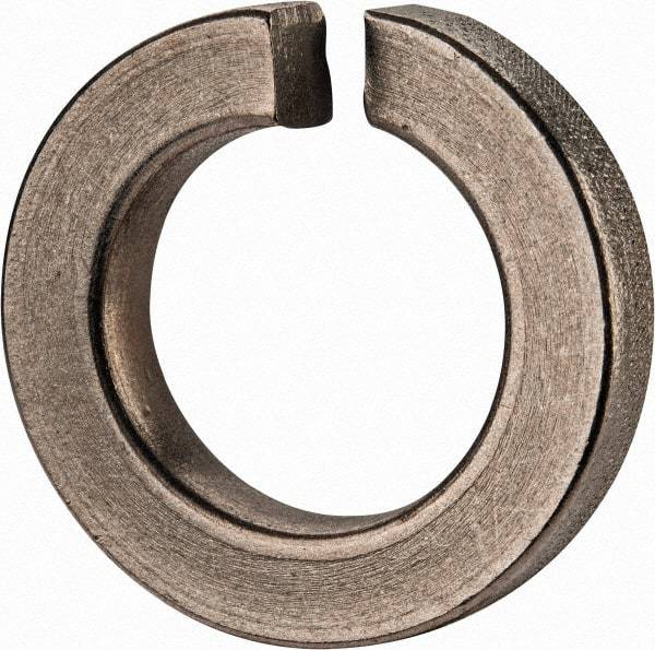 Value Collection - 1", 1.003" ID, 0.306" Thick Split Lock Washer - Grade 2 Spring Steel, Zinc-Plated Finish, 1.003" Min ID, 1.024" Max ID, 1.705" Max OD - Benchmark Tooling