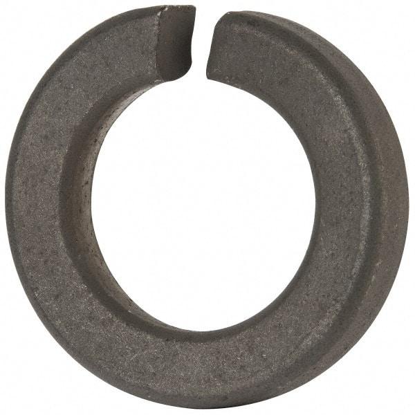 Value Collection - 1-3/8", 1.379" ID, 0.422" Thick Split Lock Washer - Grade 8 Spring Steel, Zinc-Plated Finish, 1.379" Min ID, 1.408" Max ID, 2.301" Max OD - Benchmark Tooling