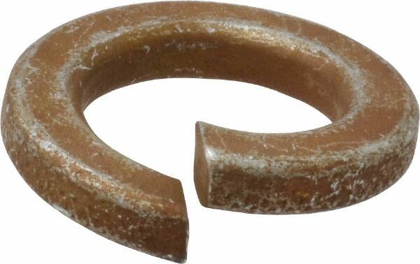 Value Collection - 3/4", 0.753" ID, 0.188" Thick Split Lock Washer - Grade 2 Spring Steel, Zinc Yellow Dichromate Finish, 0.753" Min ID, 0.766" Max ID, 1.265" Max OD - Benchmark Tooling