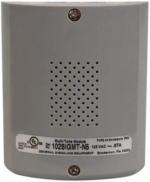 Edwards Signaling - 120 VAC, Base Mount Signal Combination Tone Card - 3R, 4X NEMA Rated, IP54 Ingress Rating, 0.05 Amp, 79 dB at 10 Ft. to 89 dB at 1m Adjustable Output, For Use with 102 Series Stacklights - Benchmark Tooling