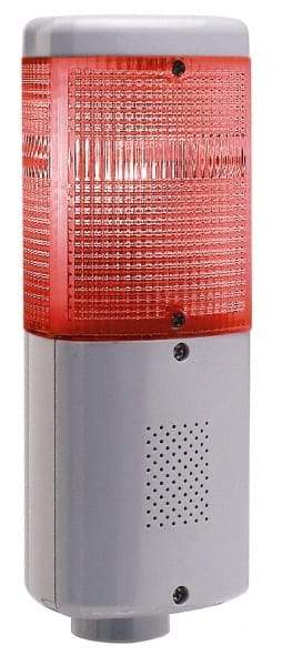Edwards Signaling - LED Lamp, Amber, Blue, Red, Flashing and Steady, Stackable Tower Light Module - 120 VAC, 0.12 Amp, IP65 Ingress Rating, 3R, 4X NEMA Rated, Pipe Mount - Benchmark Tooling