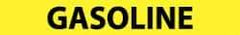NMC - Pipe Marker with Gasoline Legend and No Graphic - 2-1/2 to 6" Pipe Outside Diam, Black on Yellow - Benchmark Tooling