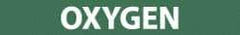NMC - Pipe Marker with Oxygen Legend and No Graphic - 1-1/2 to 2" Pipe Outside Diam, White on Green - Benchmark Tooling