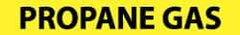 NMC - Pipe Marker with Propane Gas Legend and No Graphic - 2-1/2 to 6" Pipe Outside Diam, Black on Yellow - Benchmark Tooling