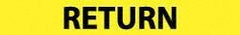 NMC - Pipe Marker with Return Legend and No Graphic - 1-1/2 to 2" Pipe Outside Diam, Black on Yellow - Benchmark Tooling