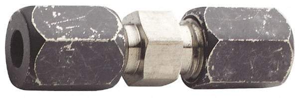 Made in USA - 3/4" OD, Grade 316Stainless Steel Union - 1-1/8" Hex, Comp x Comp Ends - Benchmark Tooling