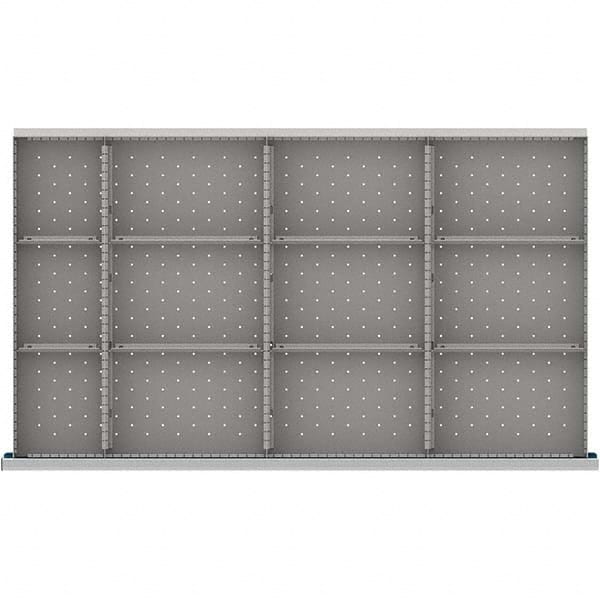 LISTA - 12-Compartment Drawer Divider Layout for 3.15" High Drawers - Benchmark Tooling