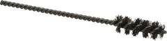 Weiler - 3/8" Diam Helical Steel Tube Brush - 0.008" Filament Diam, 1" Brush Length, 3-1/2" OAL, 1/8" Diam Stainless Steel Shank - Benchmark Tooling