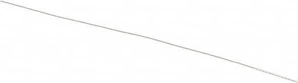 Weiler - 0.03" Diam Helical Nylon Tube Brush - 0.012" Filament Diam, 1/2" Brush Length, 4" OAL, 0.015" Diam Shank - Benchmark Tooling