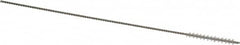 Weiler - 0.09" Diam Helical Nylon Tube Brush - 0.012" Filament Diam, 3/4" Brush Length, 4" OAL, 0.041" Diam Shank - Benchmark Tooling