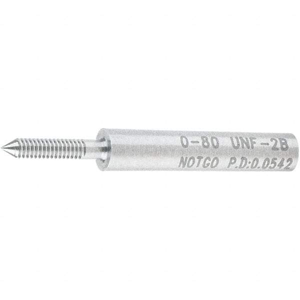 SPI - #0-80, Class 2B, Single End Plug Thread No Go Gage - Steel, Size 000 Handle Not Included - Benchmark Tooling