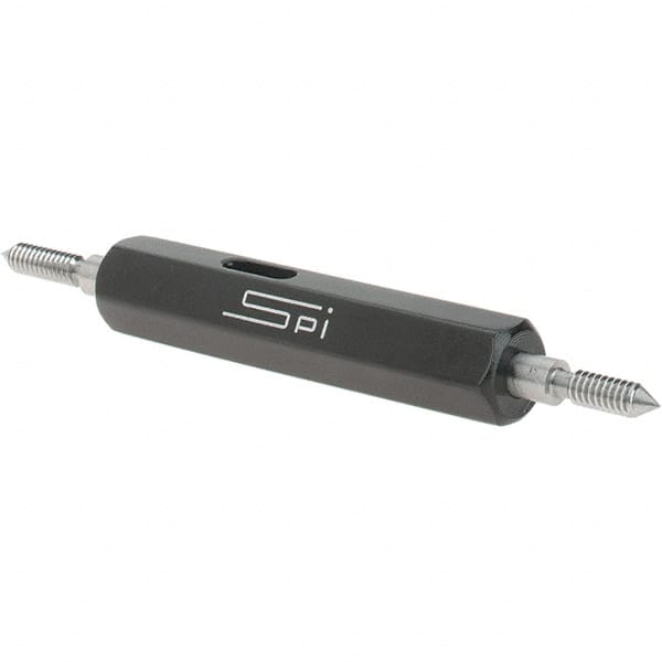 SPI - #3-48, Class 2B, Double End Plug Thread Go/No Go Gage - Steel, Size 000 Handle Included - Benchmark Tooling