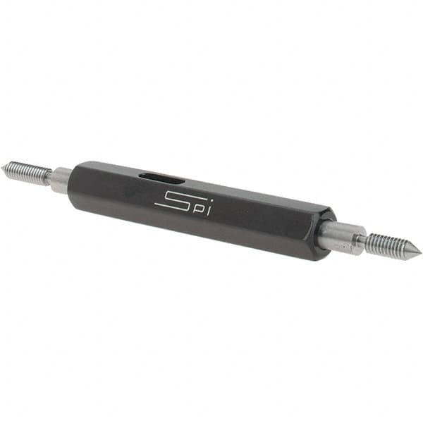 SPI - #4-48, Class 2B, Double End Plug Thread Go/No Go Gage - Steel, Size 00 Handle Included - Benchmark Tooling