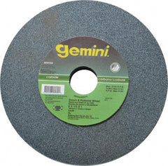 Norton - 80 Grit Silicon Carbide Bench & Pedestal Grinding Wheel - 6" Diam x 1" Hole x 1/2" Thick, 4140 Max RPM, Medium Grade - Benchmark Tooling
