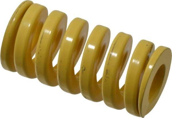 Dayton Lamina - 1-1/4" Hole Diam, 5/8" Rod Diam, 2-1/2" Free Length, Yellow Die Spring - 152 Lb Max Deflection, 0.63" Max Deflection, Extra Heavy Duty, Chromium Vanadium Steel - Benchmark Tooling