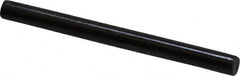 Holo-Krome - 1/8" Diam x 1-1/2" Pin Length Grade 8 Alloy Steel Standard Dowel Pin - Black Luster Finish, C 47-58 & C 60 (Surface) Hardness, 1 Beveled & 1 Rounded End - Benchmark Tooling