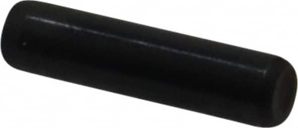 Holo-Krome - 3/16" Diam x 3/4" Pin Length Grade 8 Alloy Steel Standard Dowel Pin - Black Luster Finish, C 47-58 & C 60 (Surface) Hardness, 1 Beveled & 1 Rounded End - Benchmark Tooling