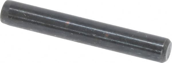 Holo-Krome - 3/16" Diam x 1-1/4" Pin Length Grade 8 Alloy Steel Standard Dowel Pin - Black Luster Finish, C 47-58 & C 60 (Surface) Hardness, 1 Beveled & 1 Rounded End - Benchmark Tooling