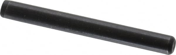 Holo-Krome - 3/16" Diam x 1-3/4" Pin Length Grade 8 Alloy Steel Standard Dowel Pin - Black Luster Finish, C 47-58 & C 60 (Surface) Hardness, 1 Beveled & 1 Rounded End - Benchmark Tooling
