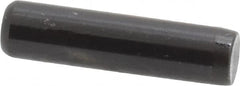 Holo-Krome - 1/4" Diam x 1" Pin Length Grade 8 Alloy Steel Standard Dowel Pin - Black Luster Finish, C 47-58 & C 60 (Surface) Hardness, 1 Beveled & 1 Rounded End - Benchmark Tooling