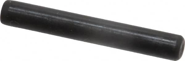 Holo-Krome - 1/4" Diam x 1-3/4" Pin Length Grade 8 Alloy Steel Standard Dowel Pin - Black Luster Finish, C 47-58 & C 60 (Surface) Hardness, 1 Beveled & 1 Rounded End - Benchmark Tooling