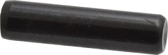 Holo-Krome - 3/8" Diam x 1-1/2" Pin Length Grade 8 Alloy Steel Standard Dowel Pin - Black Luster Finish, C 47-58 & C 60 (Surface) Hardness, 1 Beveled & 1 Rounded End - Benchmark Tooling