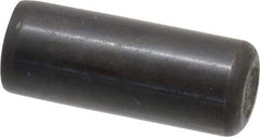 Holo-Krome - 1/2" Diam x 1-1/4" Pin Length Grade 8 Alloy Steel Standard Dowel Pin - Black Luster Finish, C 47-58 & C 60 (Surface) Hardness, 1 Beveled & 1 Rounded End - Benchmark Tooling