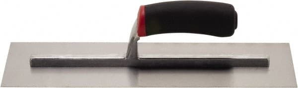 Hyde Tools - Carbon Steel Masonry Trowel - 14" Long x 4" Wide, Wood Handle - Benchmark Tooling