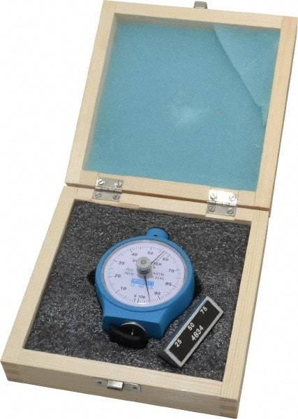 Fowler - 0 to 100 Shore Hardness Portable Dial Hardness Tester - 1 Shore Graduation, Shore A Scale - Benchmark Tooling