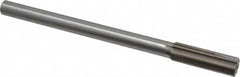 Interstate - 0.689" High Speed Steel 6 Flute Chucking Reamer - Straight Flute, 9/16" Straight Shank, 2-1/4" Flute Length, 9" OAL - Benchmark Tooling