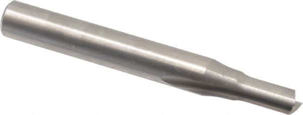 Onsrud - 3/16" Diam, 1/4" Shank Diam, 3/8" Length of Cut, 2 Flute Double Edge Straight Router Bit - 2" Overall Length, Right Hand Cut, Solid Carbide - Benchmark Tooling