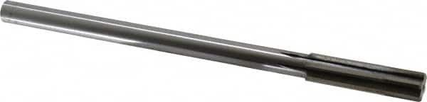 Made in USA - 0.55" Carbide-Tipped 6 Flute Chucking Reamer - Straight Flute, 7/16" Straight Shank, 2" Flute Length, 8" OAL - Benchmark Tooling