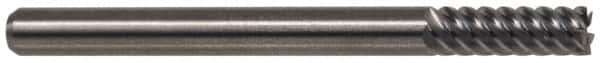 M.A. Ford - 3/4", 1-1/2" LOC, 3/4" Shank Diam, 4" OAL, 6 Flute, Solid Carbide Square End Mill - Single End, TiN Finish, Spiral Flute, 53° Helix, Right Hand Cut, Right Hand Flute, Series 113 - Benchmark Tooling