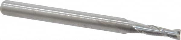 M.A. Ford - 0.085", 0.255" LOC, 1/8" Shank Diam, 1-1/2" OAL, 2 Flute, Solid Carbide Square End Mill - Single End, Uncoated, Spiral Flute, 30° Helix, Centercutting, Right Hand Cut, Right Hand Flute, Series 121 - Benchmark Tooling