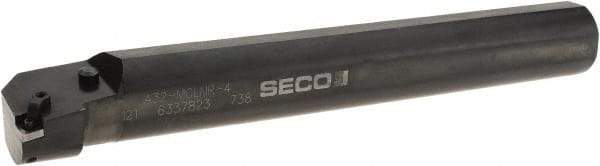 Seco - 2.56" Min Bore Diam, 16" OAL, 2" Shank Diam, A-MCLN Indexable Boring Bar - CNMG 432 Insert, Pin & Clamp Holding Method - Benchmark Tooling