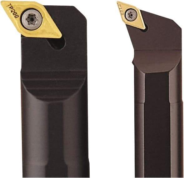 Seco - 0.78" Min Bore Diam, 8" OAL, 12.7mm Shank Diam, S-SDQC Indexable Boring Bar - DCMT 21.5.. Insert, Screw Holding Method - Benchmark Tooling