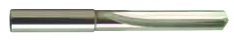 23/64 Dia. - Carbide Straight Flute 4XD Drill-120° Point-Coolant-Bright - Benchmark Tooling