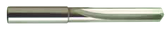 6.3mm Dia. - Carbide Straight Flute 4XD Drill-120° Point-Coolant-Bright - Benchmark Tooling