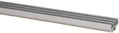 80/20 Inc. - 1 Panel, 0 to 48" Wide Door, Clear Anodized Aluminum Door Slide Track - 0.275" Door Thickness - Benchmark Tooling
