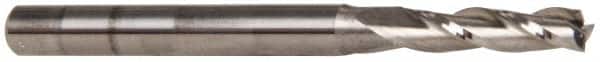 OSG - 7/64", 3/8" LOC, 1/8" Shank Diam, 1-1/2" OAL, 3 Flute, Solid Carbide Square End Mill - Single End, Uncoated, Spiral Flute, 30° Helix, Centercutting, Right Hand Cut, Right Hand Flute, Series 403 - Benchmark Tooling